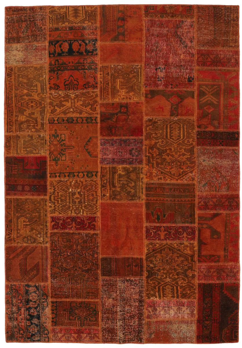 Persisk matta Patchwork 304x203 304x203, Persisk matta Knuten för hand