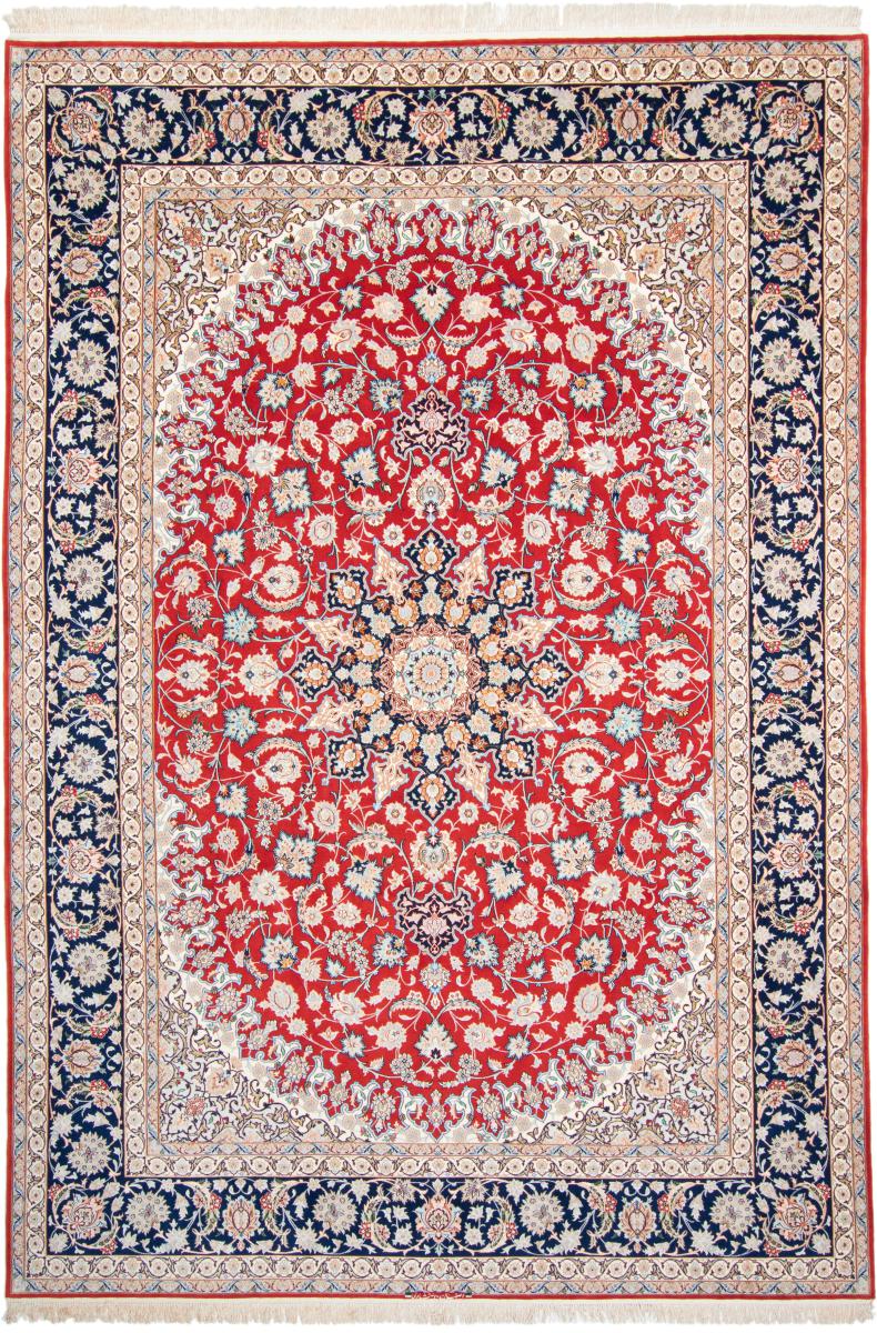Perzisch tapijt Isfahan Zijden Pool 356x250 356x250, Perzisch tapijt Handgeknoopte
