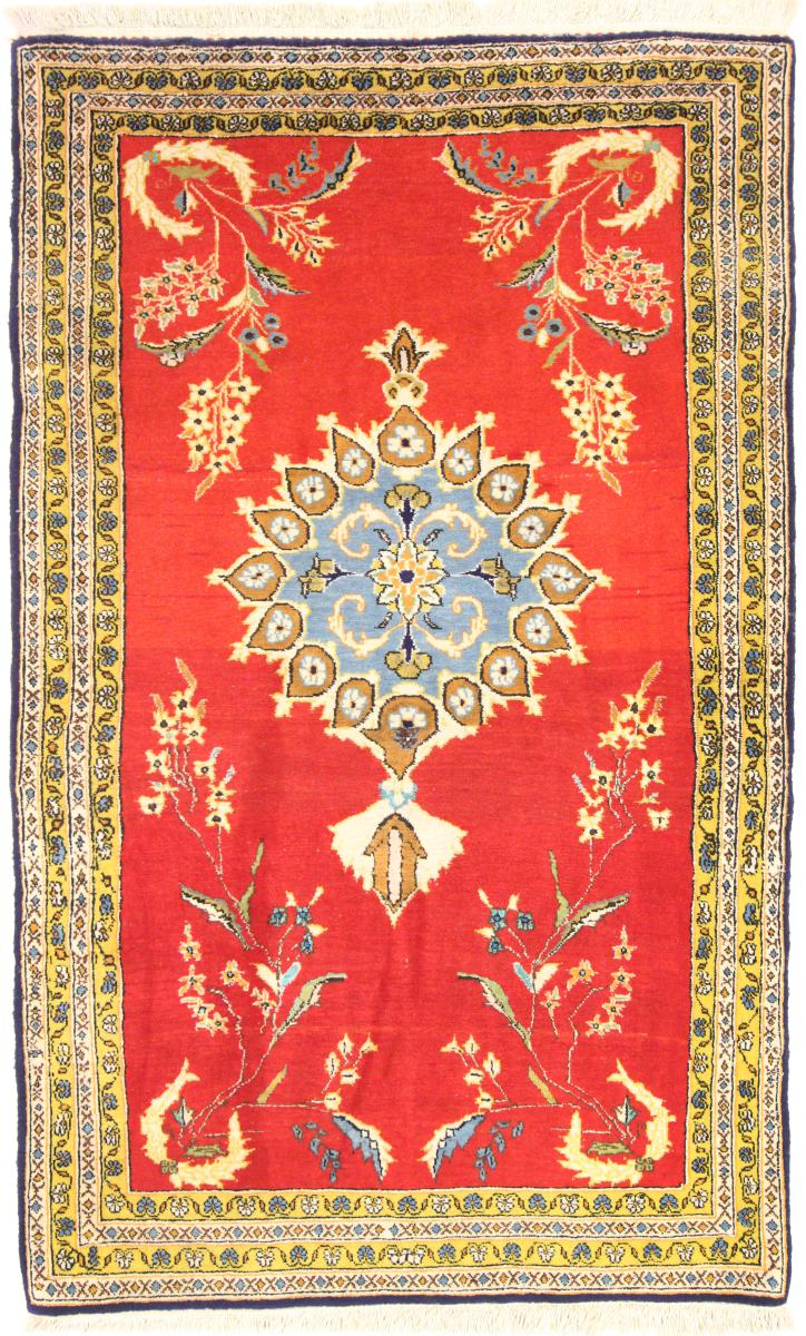 Tapete persa Ghom 124x77 124x77, Tapete persa Atado à mão