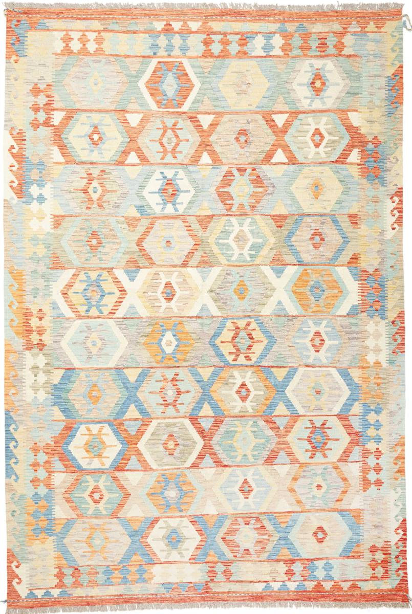 Afghaans tapijt Kilim  Afghan 294x196 294x196, Perzisch tapijt Handgeweven