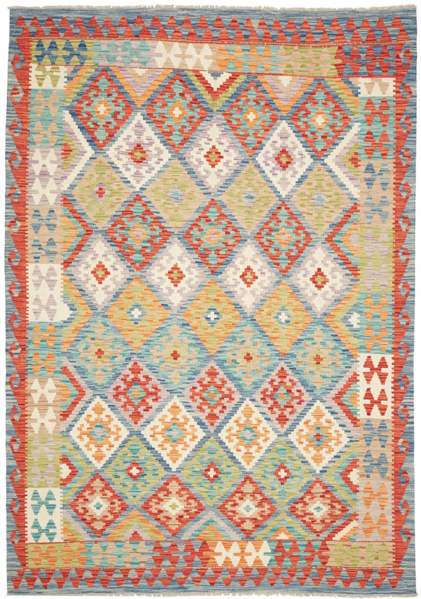 Afghan rug Kilim Afghan 245x173 245x173, Persian Rug Woven by hand