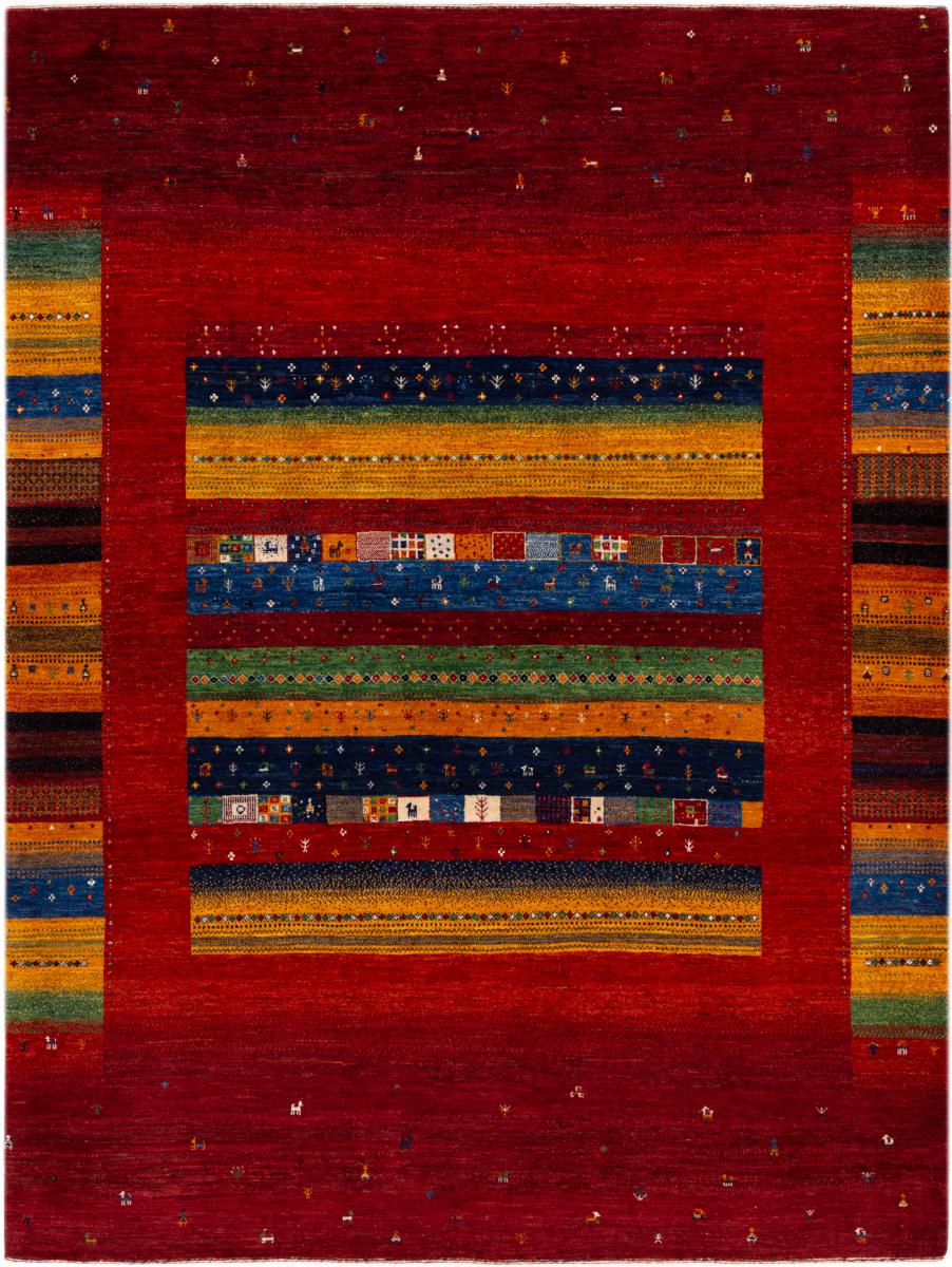 Tapis persan Persan Gabbeh Loribaft Nowbaft 291x221 291x221, Tapis persan Noué à la main