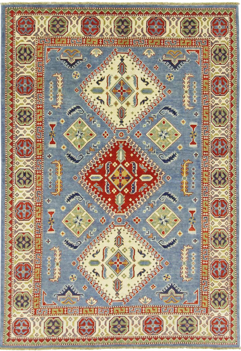 Tapis afghan Kazak 246x172 246x172, Tapis persan Noué à la main
