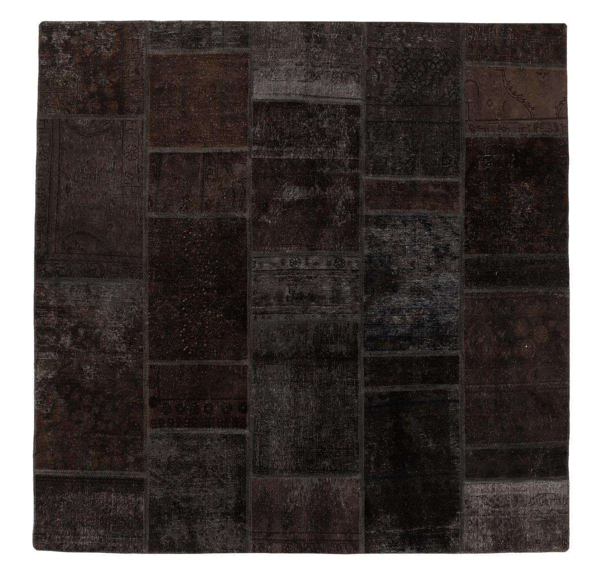 Persian Rug Patchwork 205x205 205x205, Persian Rug Knotted by hand