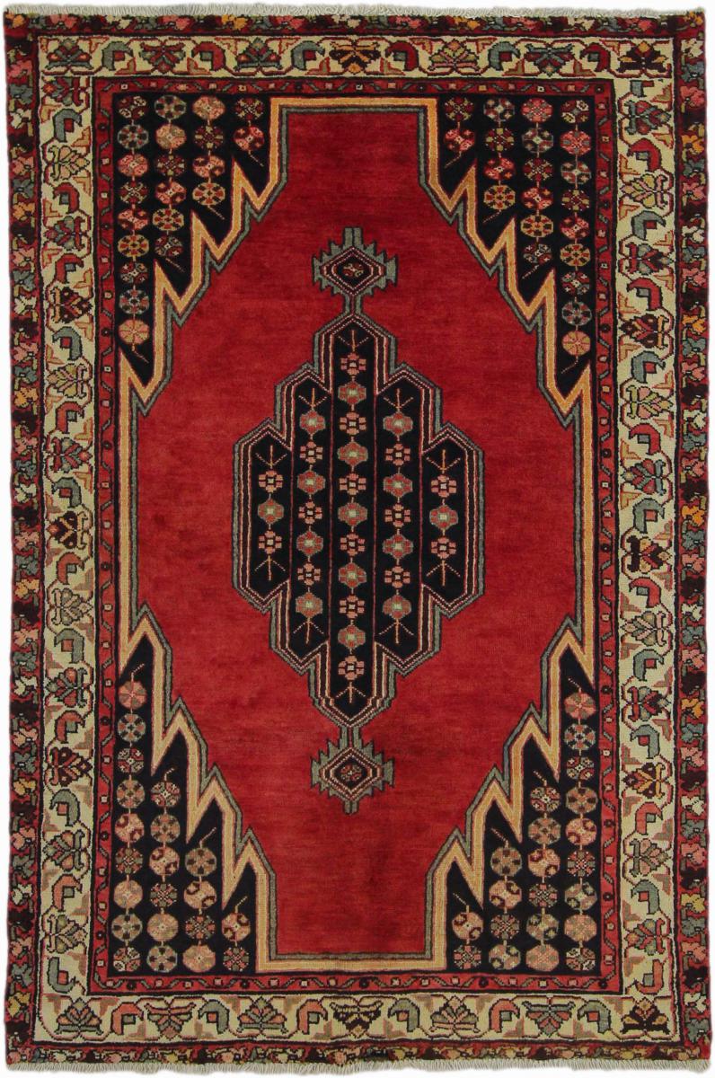 Persisk tæppe Hamadan 189x126 189x126, Persisk tæppe Knyttet i hånden