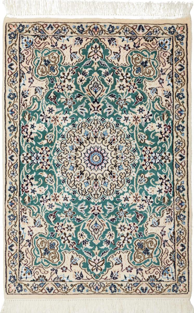 Persian Rug Nain 9La 3'0"x2'0" 3'0"x2'0", Persian Rug Knotted by hand