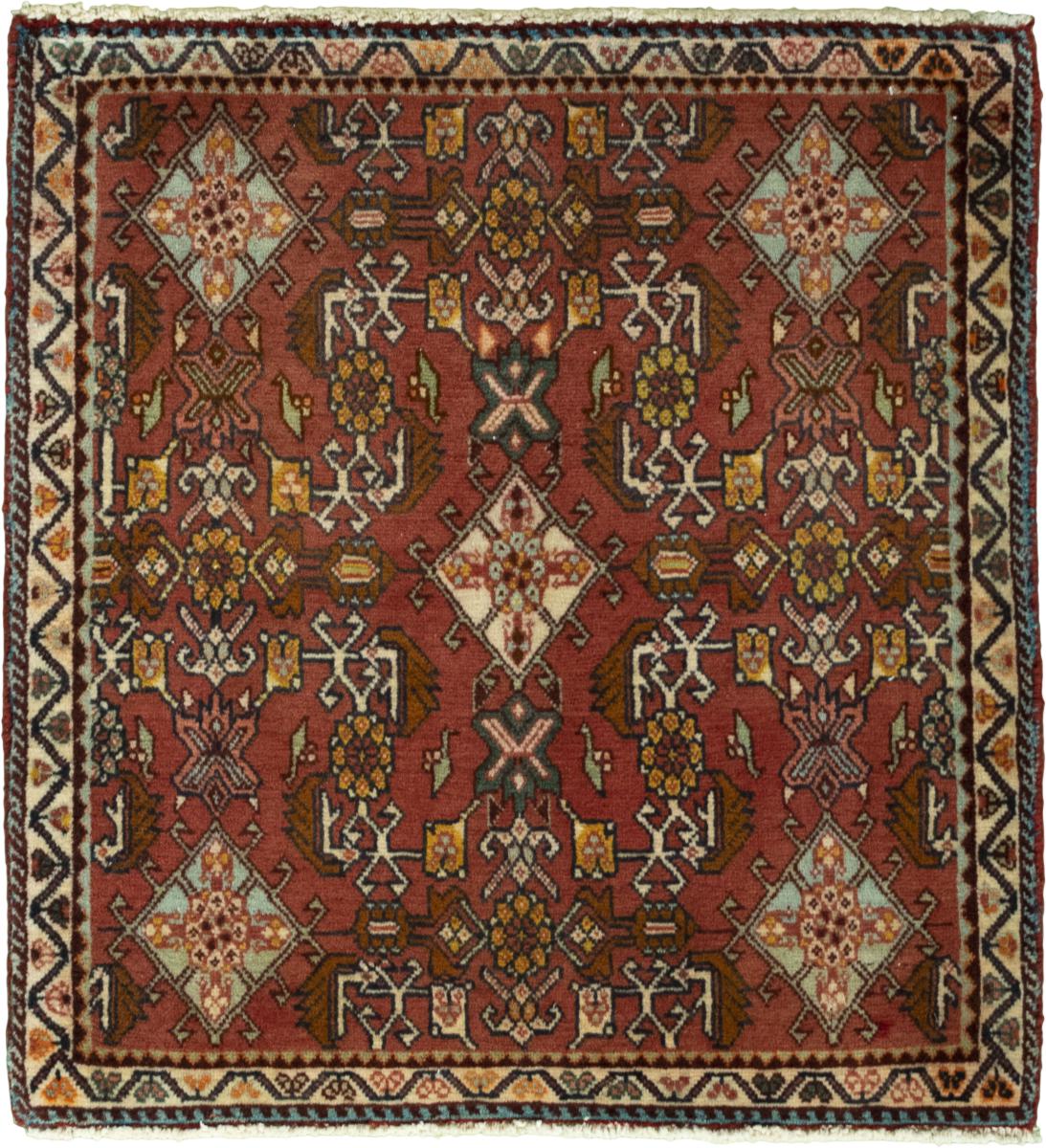 Perzisch tapijt Shiraz 67x61 67x61, Perzisch tapijt Handgeknoopte
