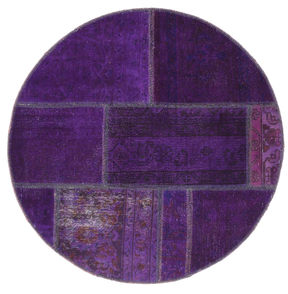 Alfombra persa Patchwork 99x99 99x99, Alfombra persa Anudado a mano