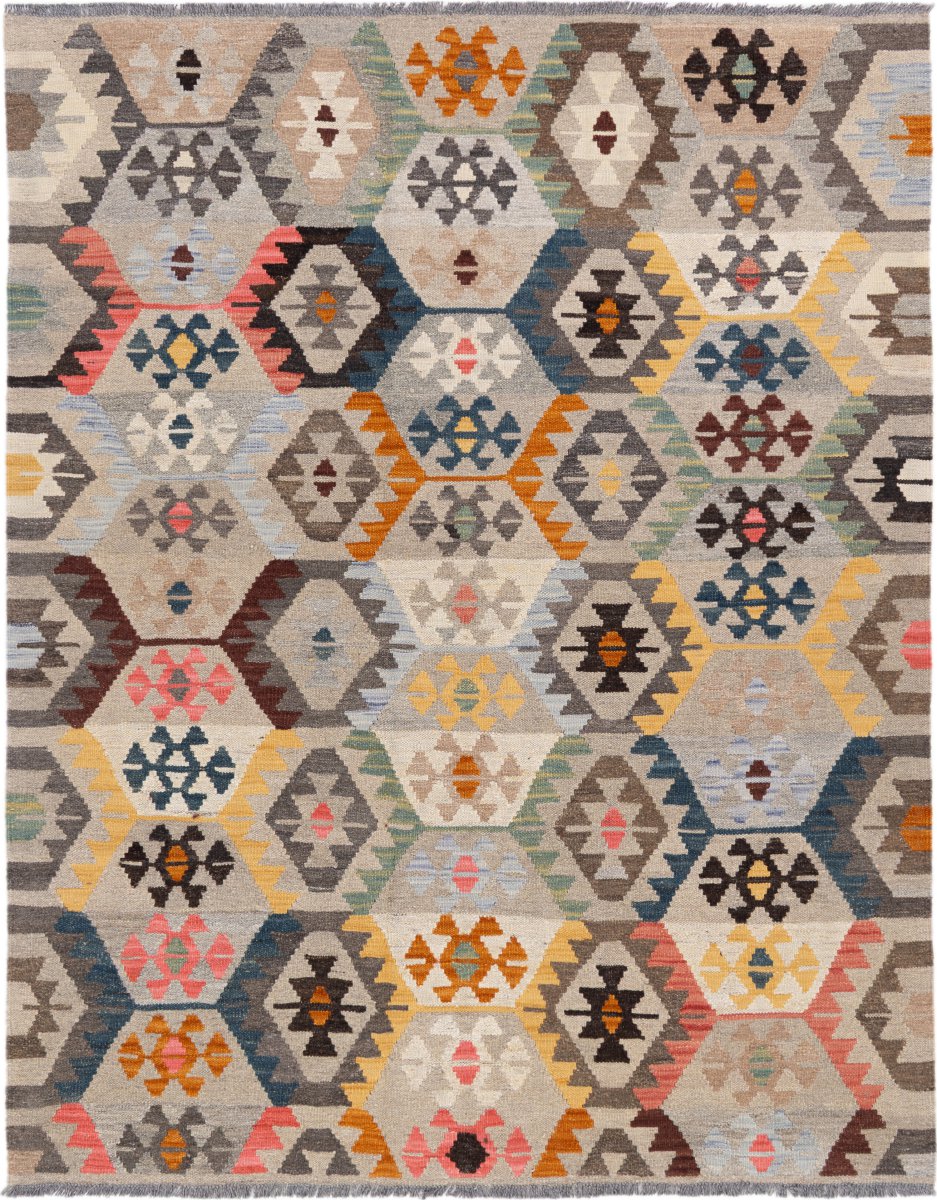 Afghansk tæppe Kelim Afghan 195x153 195x153, Persisk tæppe Håndvævet