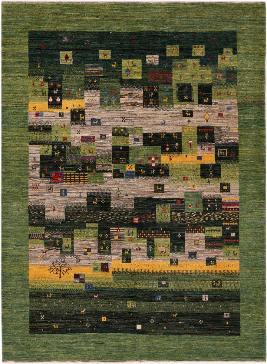 Tapete persa Persa Gabbeh Loribaft Nowbaft 245x180 245x180, Tapete persa Atado à mão