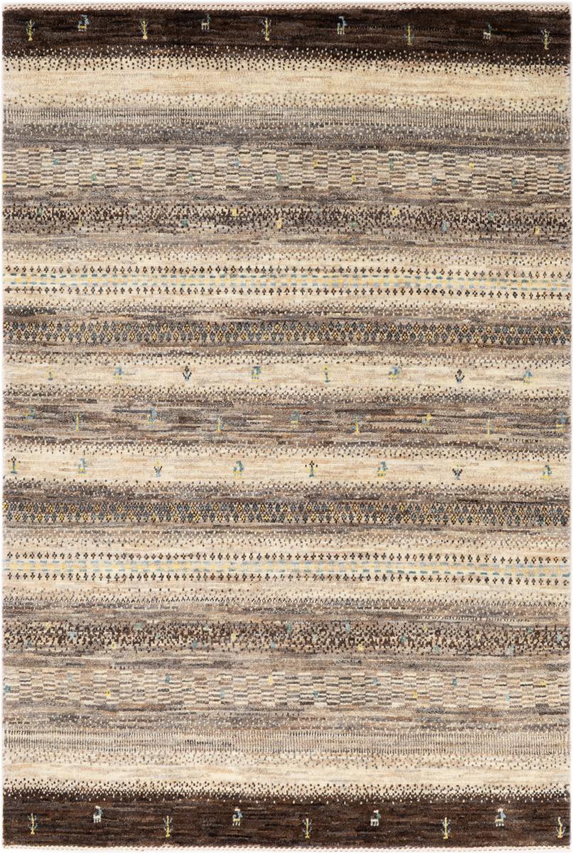 Persian rug Persian Gabbeh Loribaft Natura 5'0"x3'4" 5'0"x3'4", Persian rug Hand-knotted