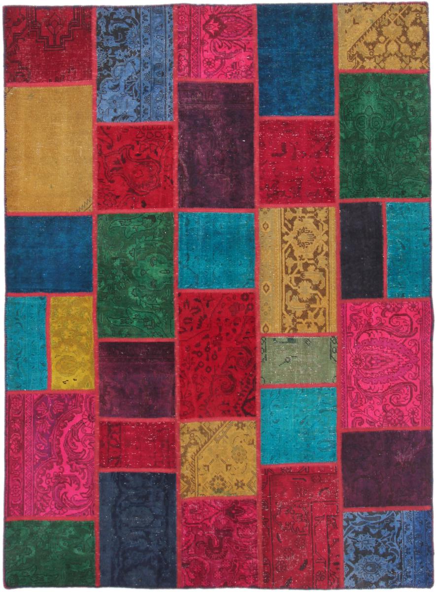 Tapete persa Patchwork 239x174 239x174, Tapete persa Atado à mão