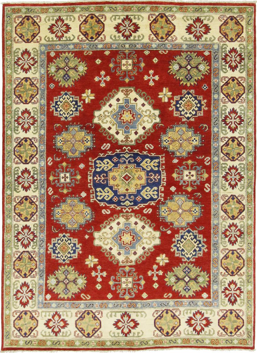 Afghan rug Kazak 7'9"x5'9" 7'9"x5'9", Persian Rug Knotted by hand