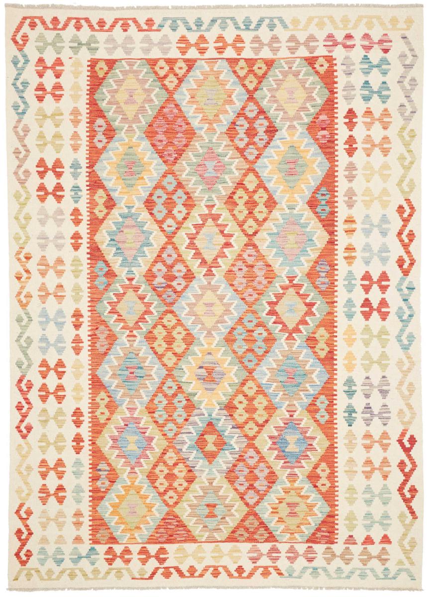 Afghan rug Kilim Afghan 241x175 241x175, Persian Rug Woven by hand