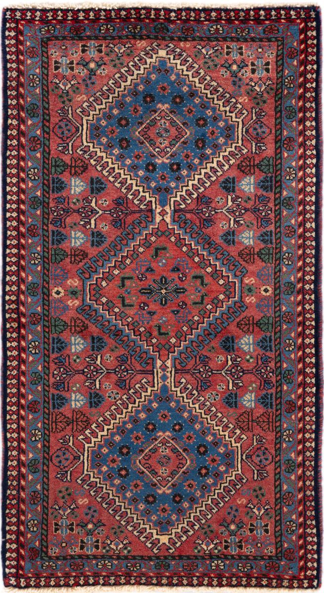 Persisk tæppe Yalameh 107x60 107x60, Persisk tæppe Knyttet i hånden