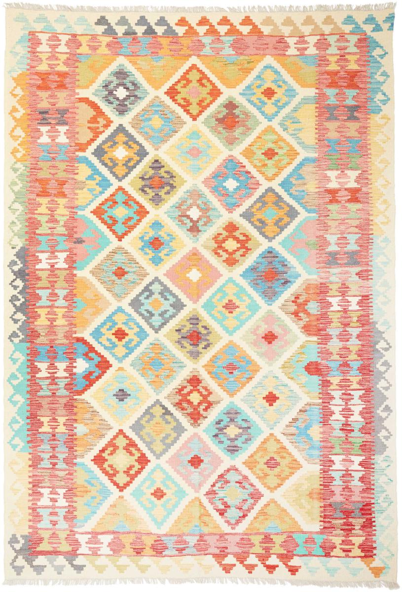 Afghaans tapijt Kilim  Afghan 291x201 291x201, Perzisch tapijt Handgeweven