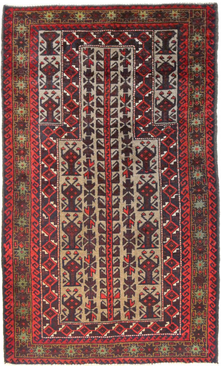 Tapete afegão Balúchi 124x81 124x81, Tapete persa Atado à mão