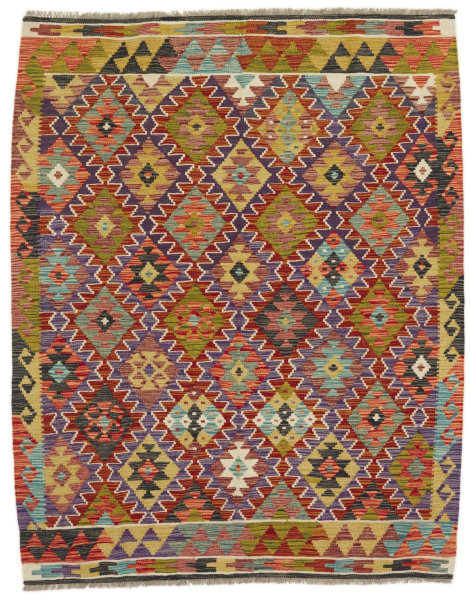 Tapete afegão Kilim Afegão 194x153 194x153, Tapete persa Tecido à mão