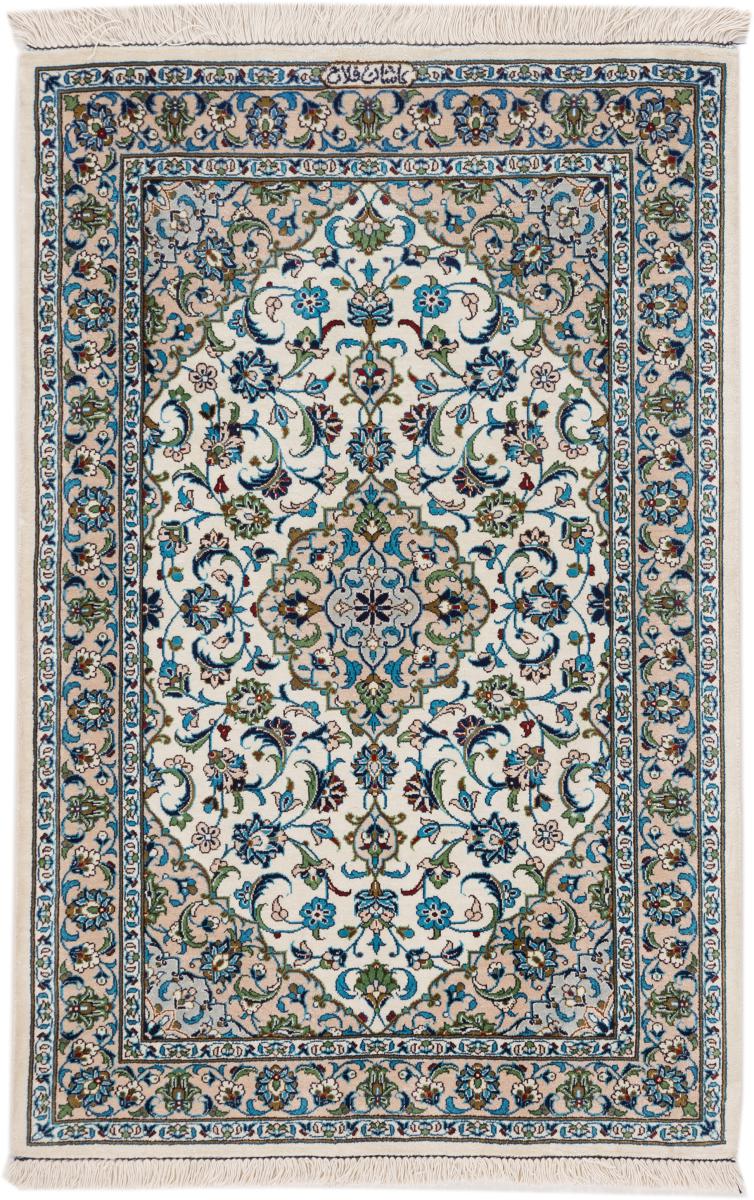 Persisk matta Keshan Silke Signed Falah 91x58 91x58, Persisk matta Knuten för hand