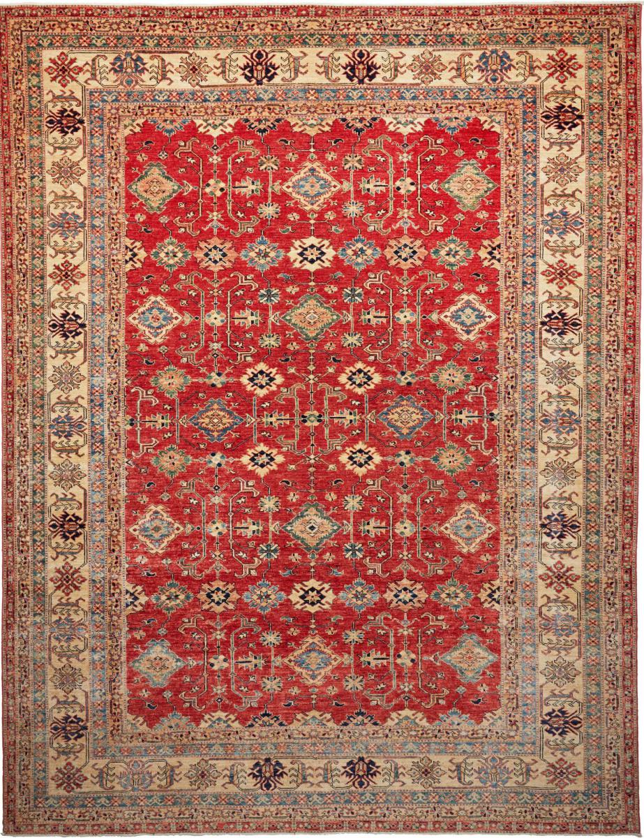 Pakistani rug Super Kazak 355x279 355x279, Persian Rug Knotted by hand