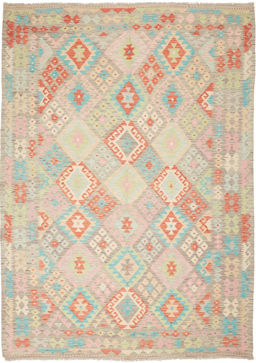 Afghanischer Teppich Kelim Afghan 251x179 251x179, Perserteppich Handgewebt