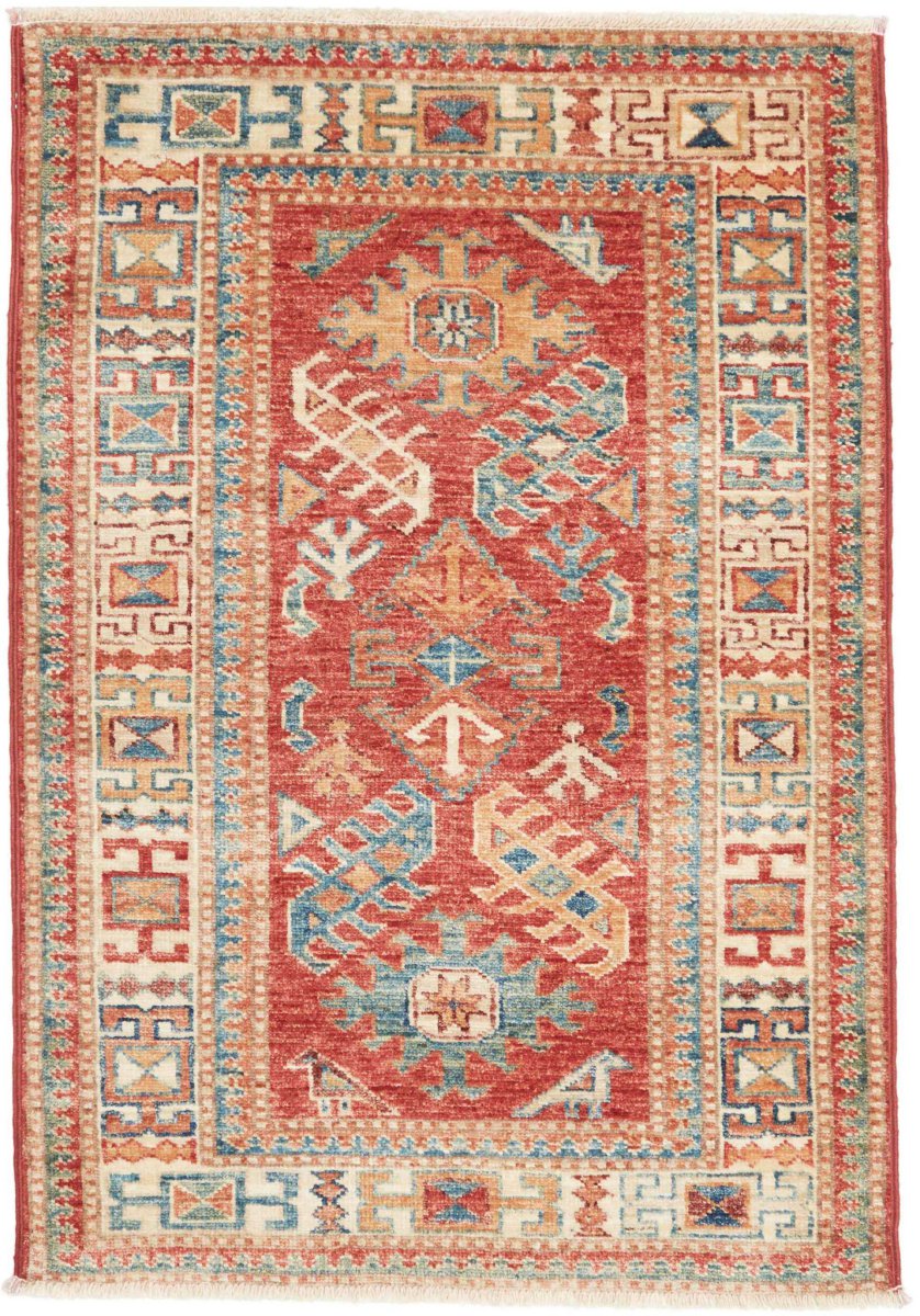 Pakistanischer Teppich Kazak Royal 99x64 99x64, Perserteppich Handgeknüpft