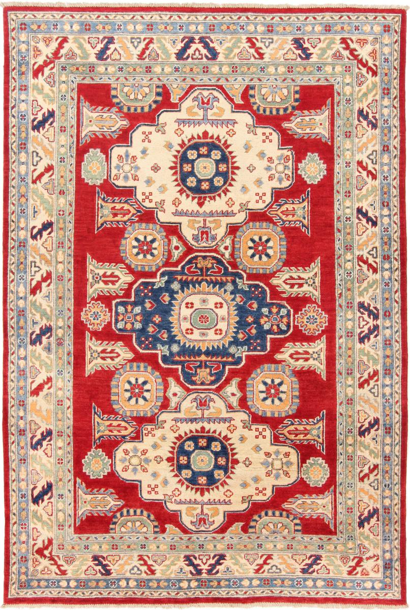 Tapis afghan Kazak 250x165 250x165, Tapis persan Noué à la main