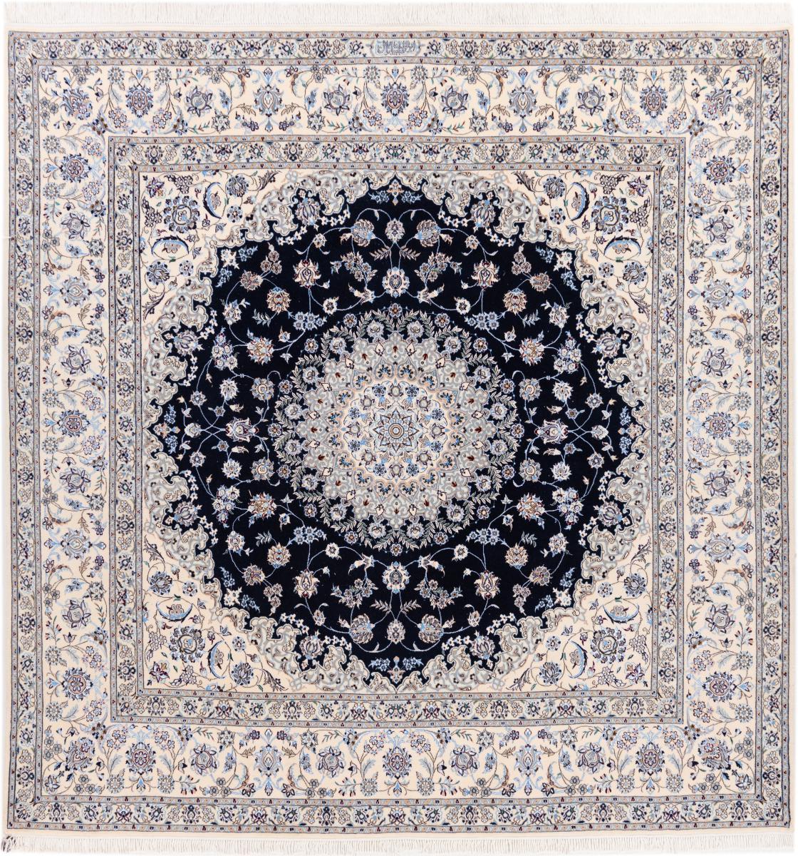 Persian rug Nain 6La 8'8"x8'6" 8'8"x8'6", Persian rug Hand-knotted