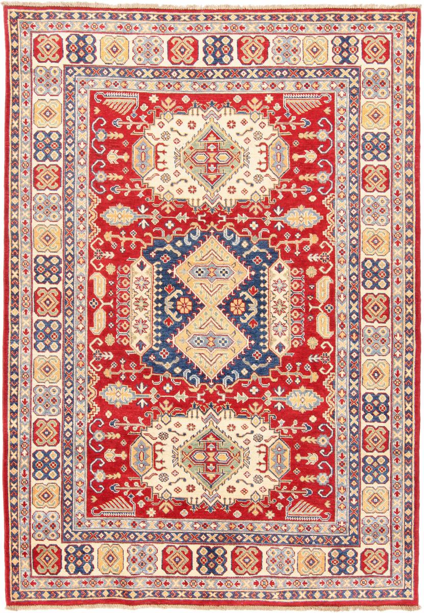 Afghan rug Kazak 242x166 242x166, Persian Rug Knotted by hand