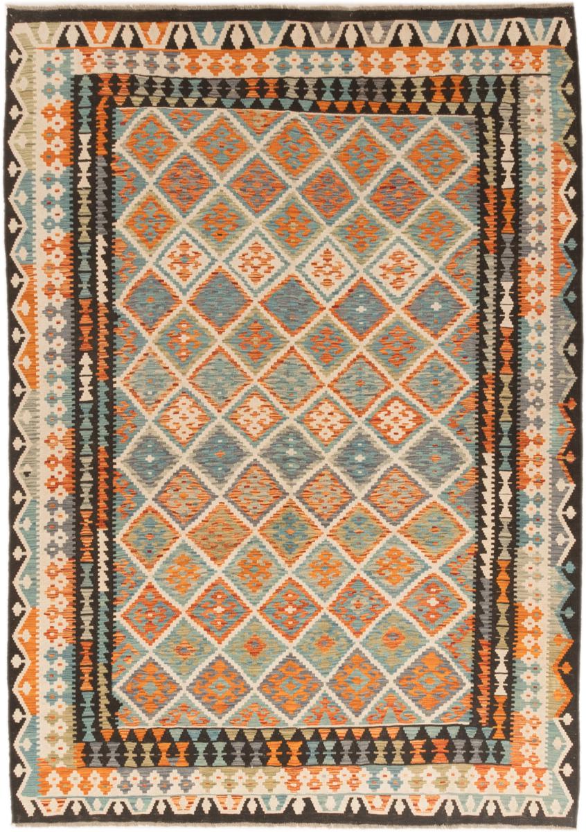 Afghan rug Kilim Afghan 289x209 289x209, Persian Rug Woven by hand