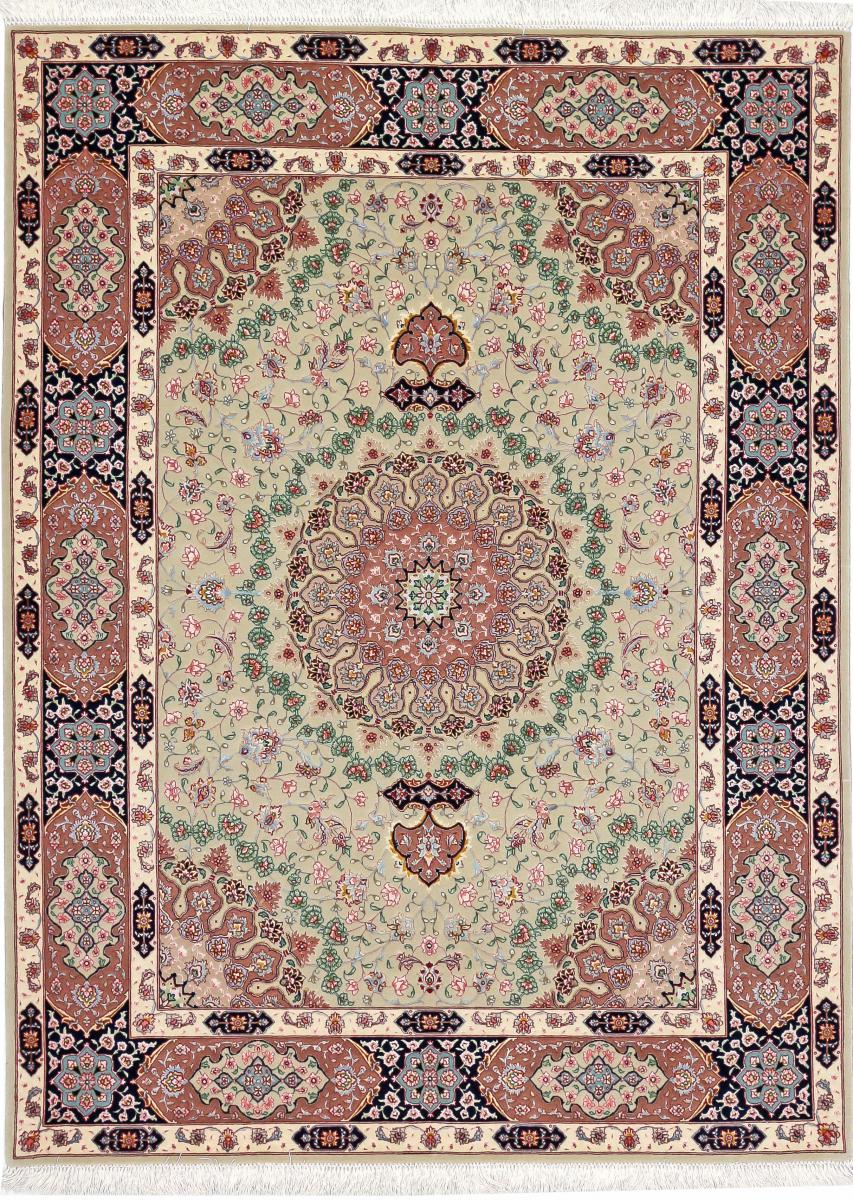 Tapete persa Tabriz 199x149 199x149, Tapete persa Atado à mão