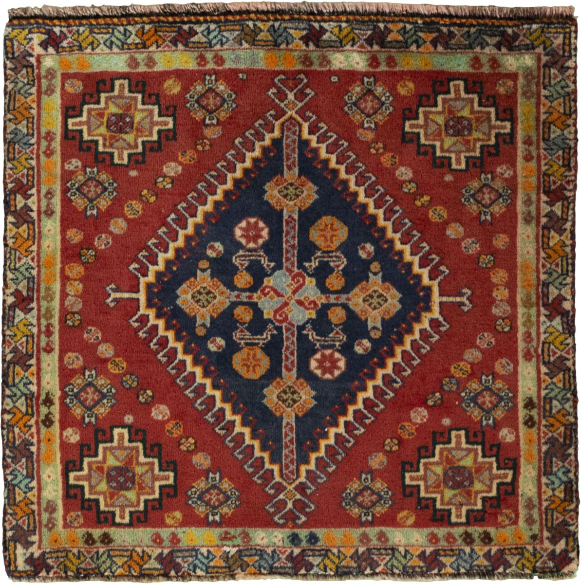 Persisk teppe Shiraz 59x62 59x62, Persisk teppe Knyttet for hånd