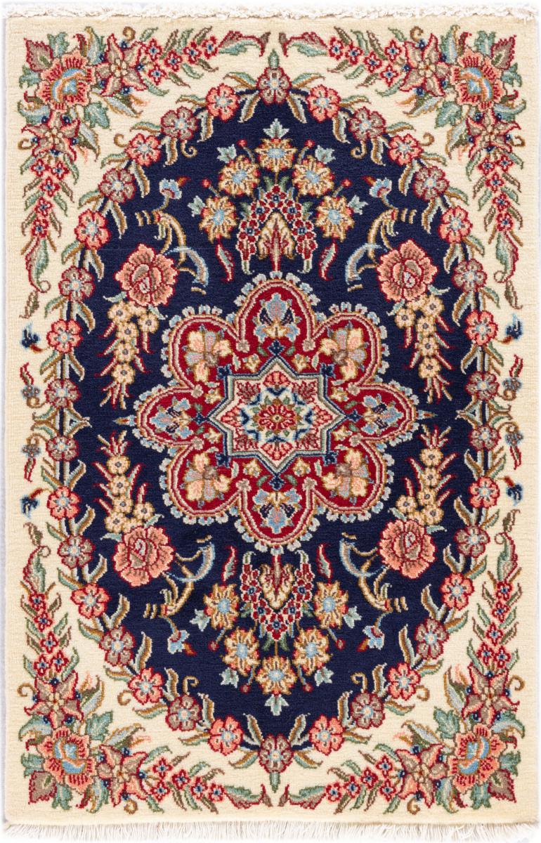 Persian Rug Qum 2'11"x2'0" 2'11"x2'0", Persian Rug Knotted by hand