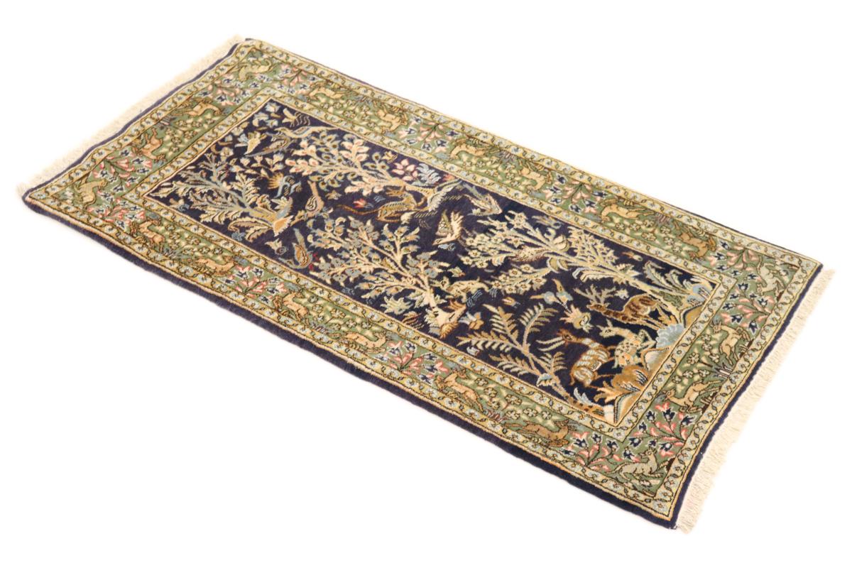 Persisk tæppe Ghom 133x72 133x72, Persisk tæppe Knyttet i hånden