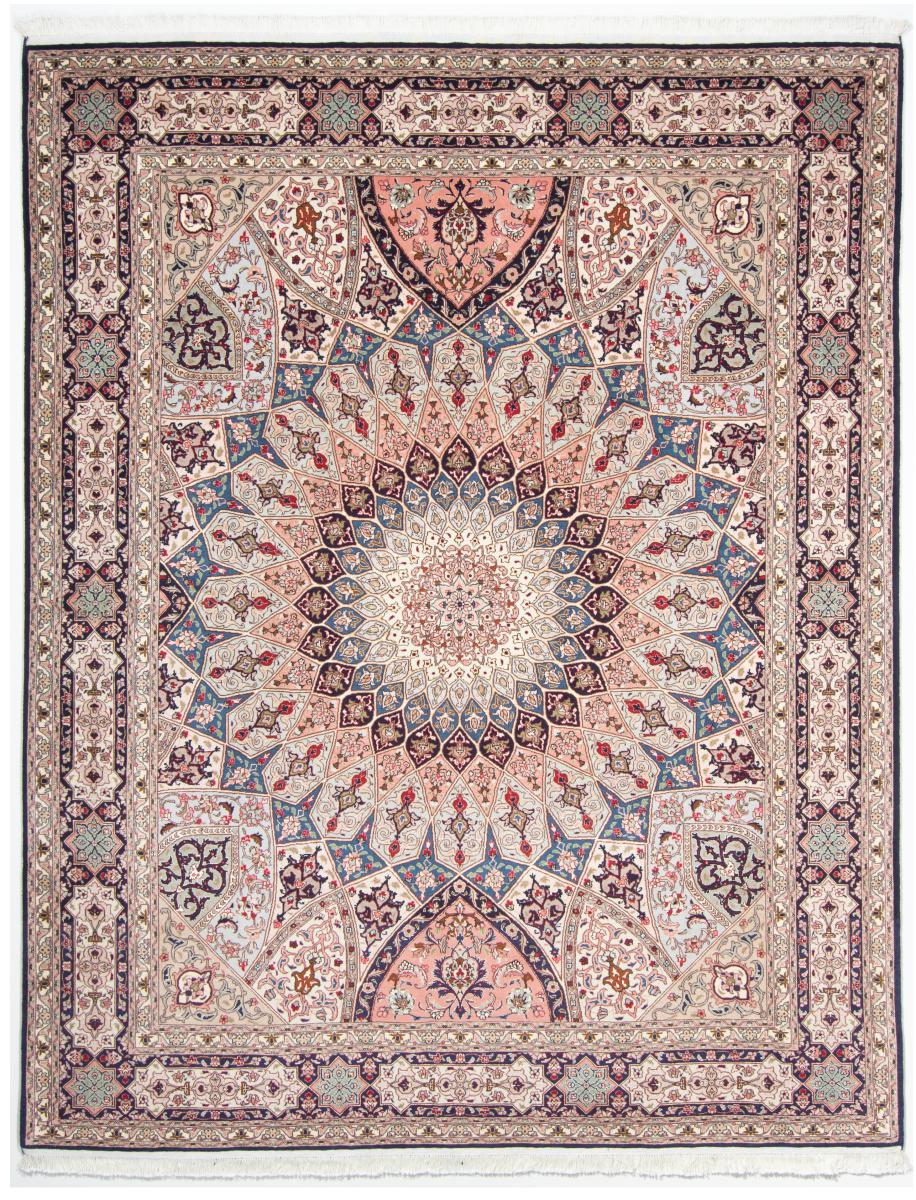 Tapete persa Tabriz 50Raj 255x206 255x206, Tapete persa Atado à mão