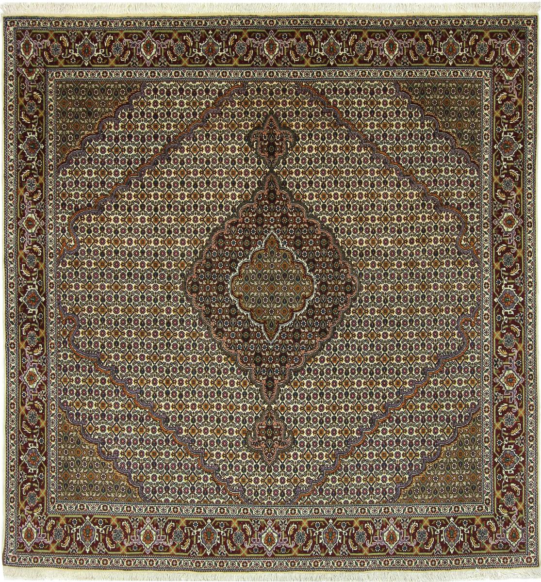 Tapete persa Tabriz Mahi 209x197 209x197, Tapete persa Atado à mão