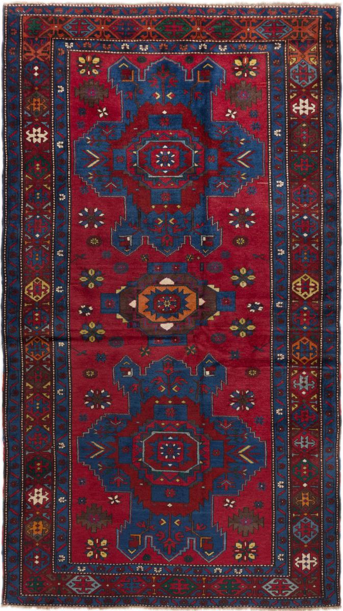 Russisk tæppe Azerbaijan Gamle 233x130 233x130, Persisk tæppe Knyttet i hånden