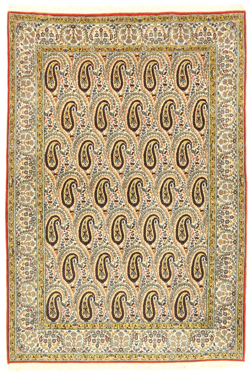 Persian Rug Qum 204x139 204x139, Persian Rug Knotted by hand