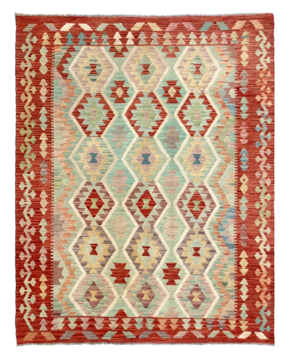 Afghan rug Kilim Afghan 6'4"x5'1" 6'4"x5'1", Persian Rug Woven by hand