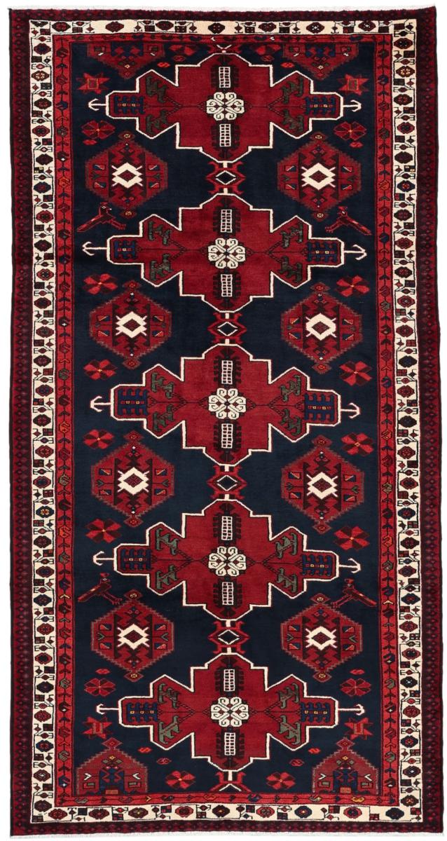 Persian Rug Hamadan 9'11"x5'1" 9'11"x5'1", Persian Rug Knotted by hand