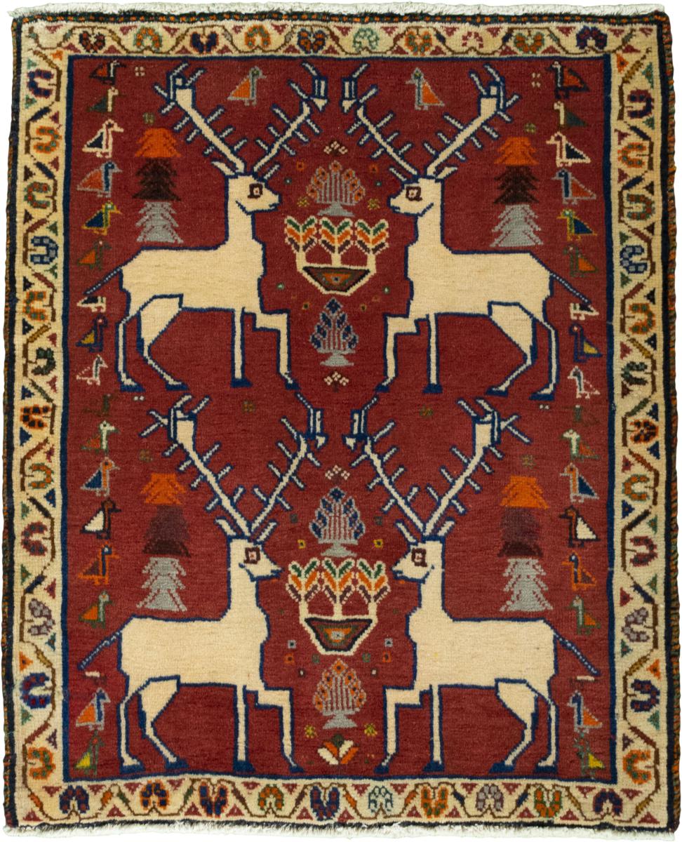 Perzisch tapijt Shiraz 79x64 79x64, Perzisch tapijt Handgeknoopte