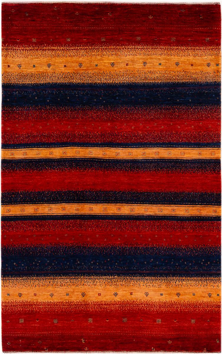 Persian Rug Persian Gabbeh Loribaft Atash 6'0"x3'9" 6'0"x3'9", Persian Rug Knotted by hand