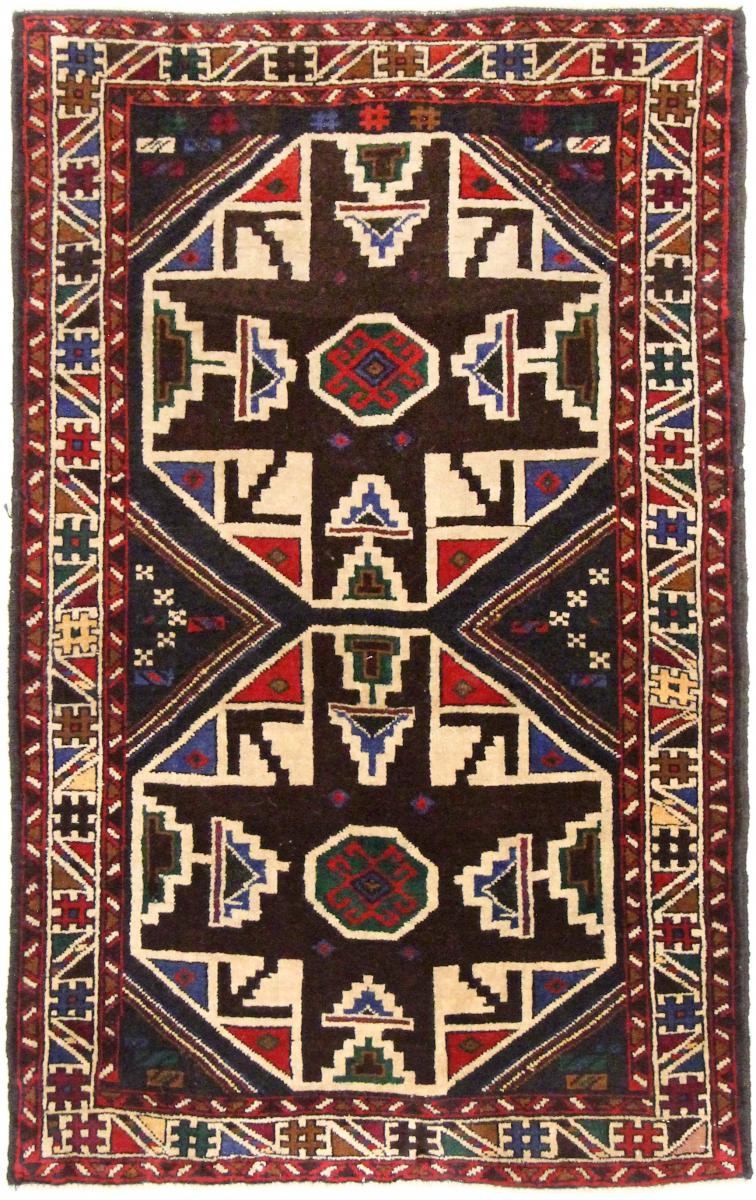 Tapete afegão Balúchi 124x79 124x79, Tapete persa Atado à mão