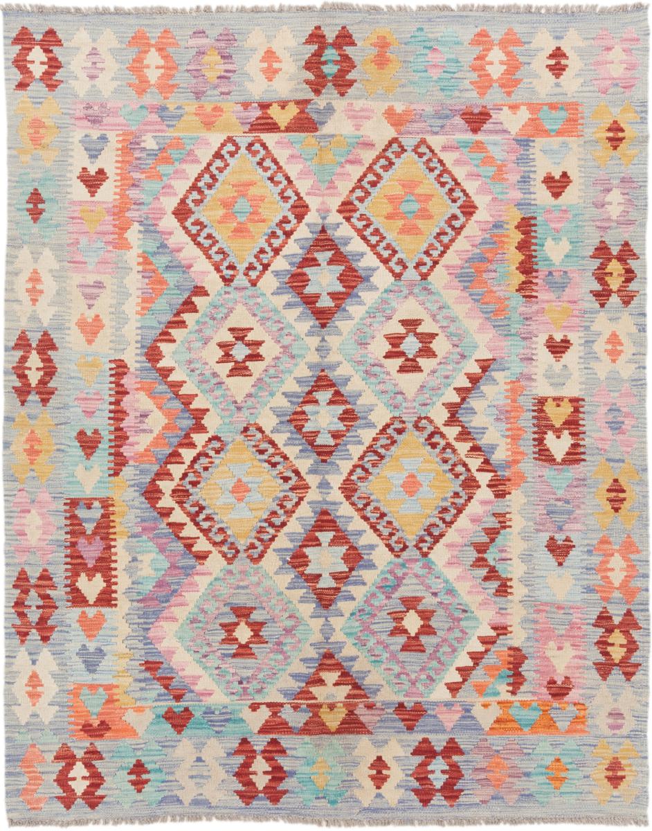 Tapete afegão Kilim Afegão 196x154 196x154, Tapete persa Tecido à mão