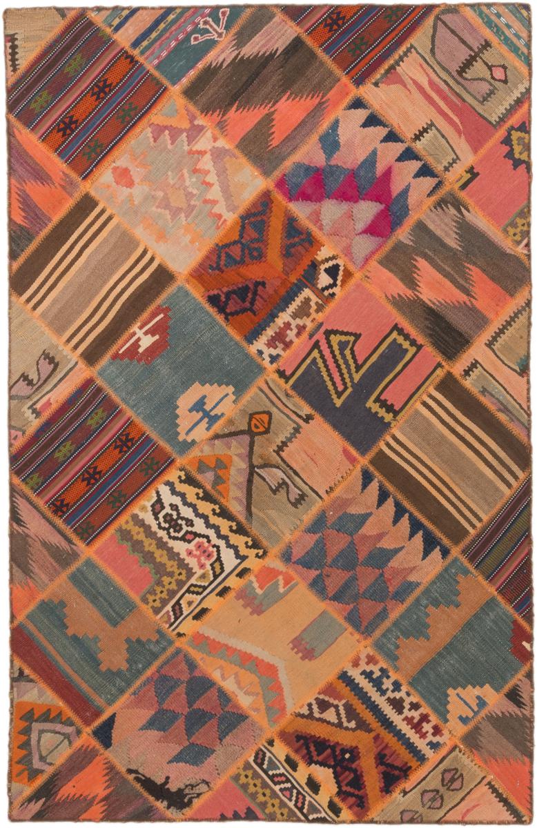 Tapete persa Kilim Patchwork 190x120 190x120, Tapete persa Tecido à mão