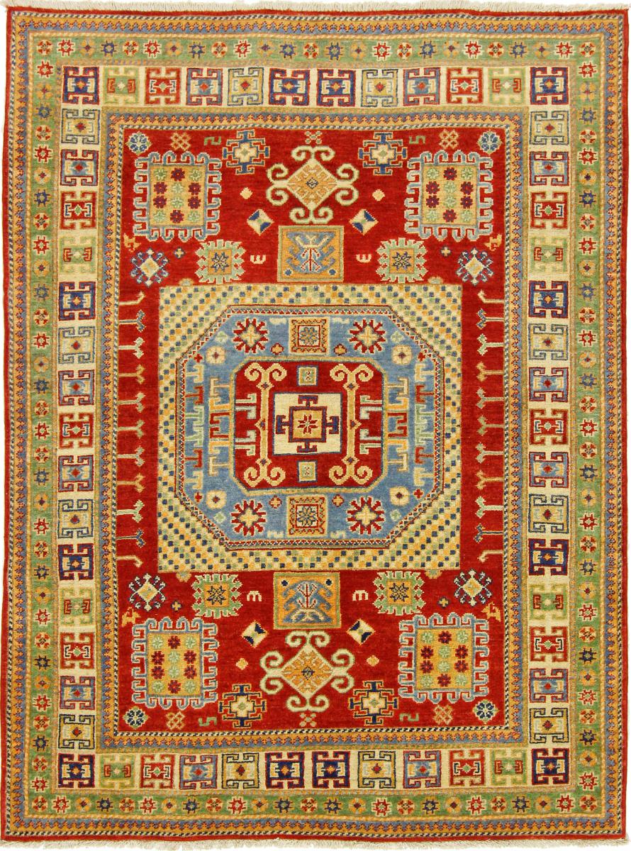 Tapis afghan Kazak 195x144 195x144, Tapis persan Noué à la main