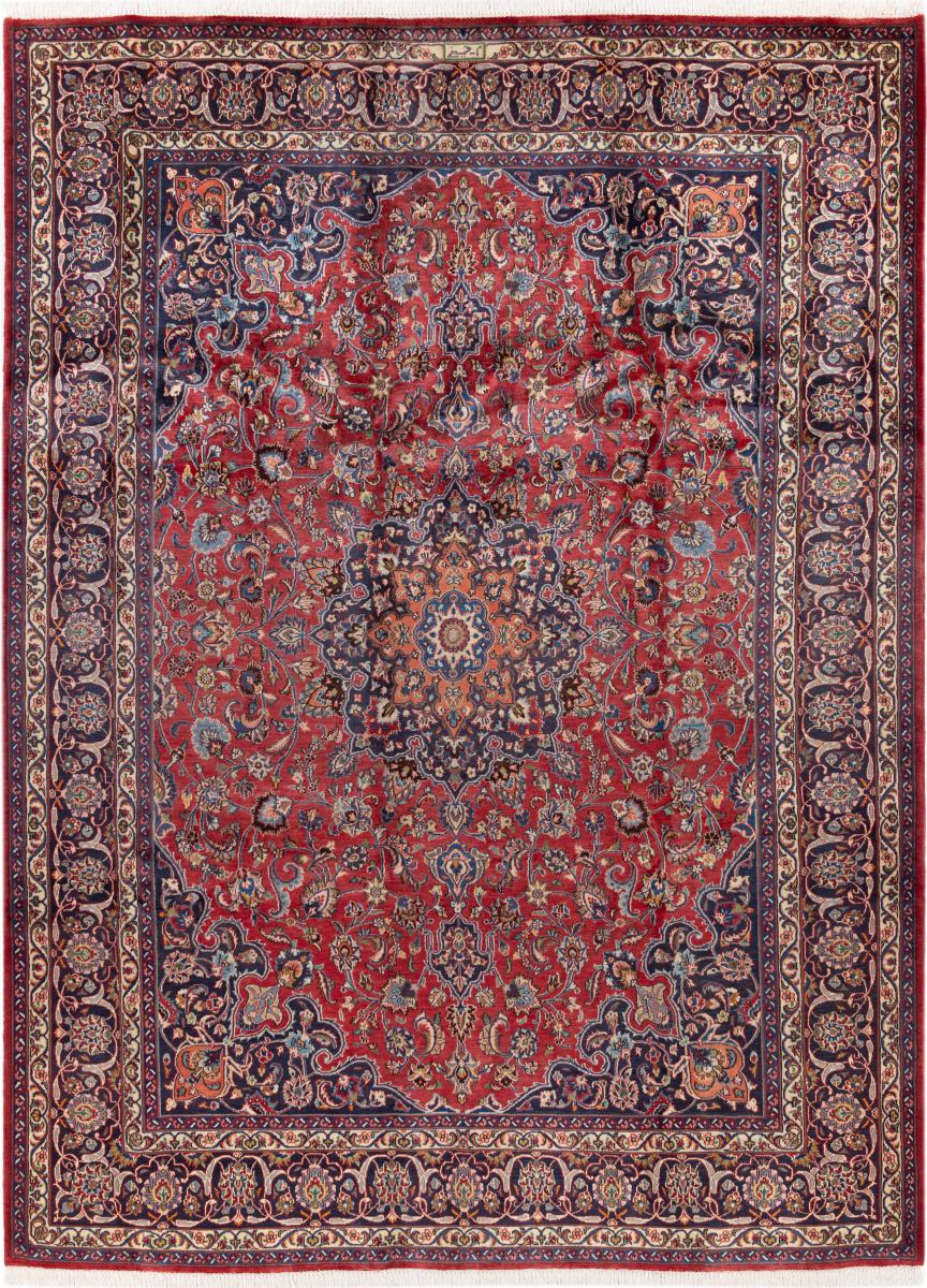 Persian Rug Mashhad 13'1"x9'7" 13'1"x9'7", Persian Rug Knotted by hand
