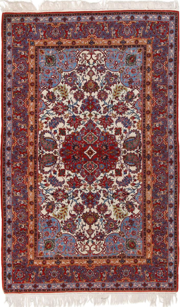 Persian Rug Isfahan Silk Warp 221x139 221x139, Persian Rug Knotted by hand