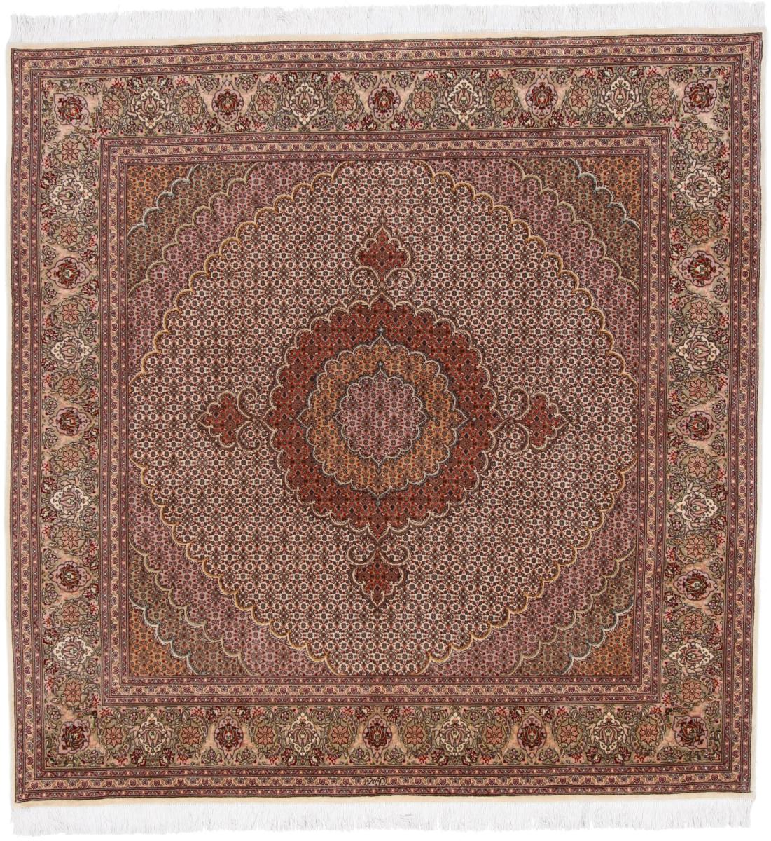 Persisk tæppe Tabriz Mahi Pirvasian 206x202 206x202, Persisk tæppe Knyttet i hånden