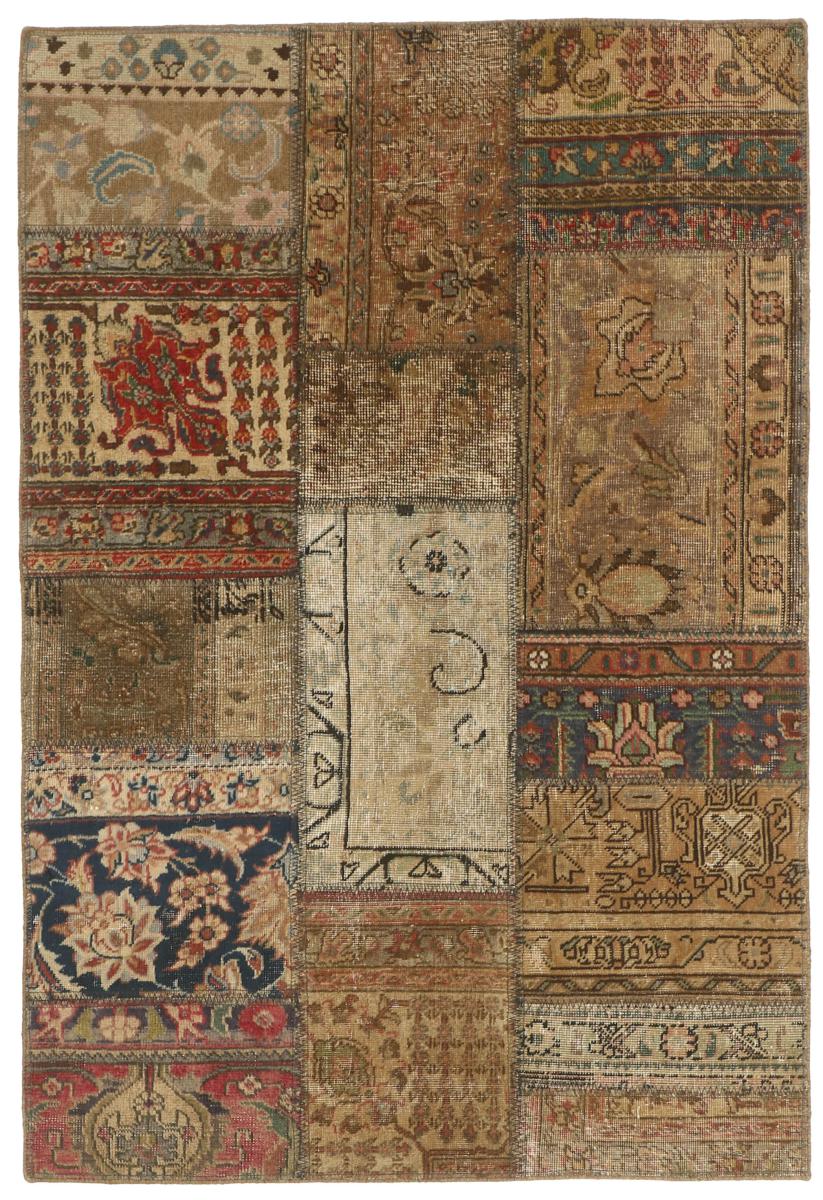 Persisk tæppe Patchwork 154x104 154x104, Persisk tæppe Knyttet i hånden